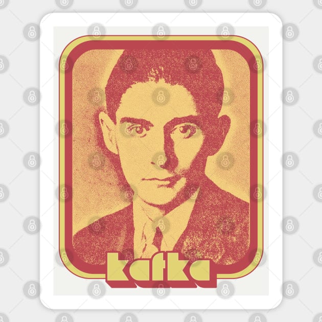 Franz Kafka // Retro Aesthetic Fan Design Sticker by DankFutura